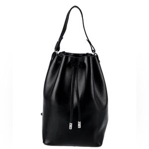 Iris & Ink black real leather backpack - 90s